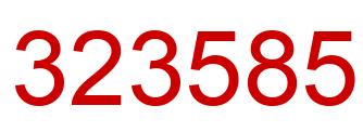 Número 323585 imagen rojo