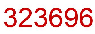 Number 323696 red image