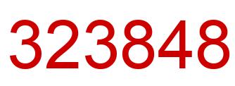Number 323848 red image
