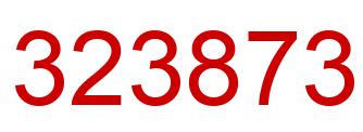 Number 323873 red image