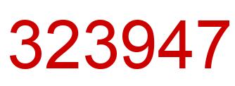 Number 323947 red image