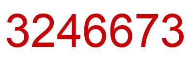 Número 3246673 imagen rojo