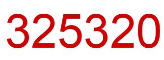Número 325320 imagen rojo