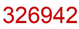 Número 326942 imagen rojo