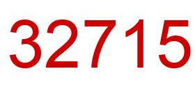 Number 32715 red image