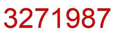 Number 3271987 red image