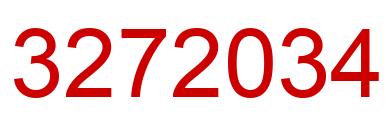 Number 3272034 red image