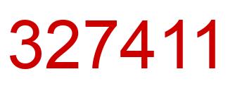 Number 327411 red image
