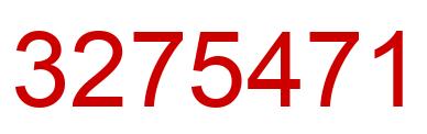 Number 3275471 red image