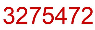Number 3275472 red image