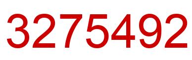 Number 3275492 red image