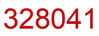 Number 328041 red image