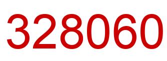 Number 328060 red image