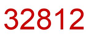 Number 32812 red image