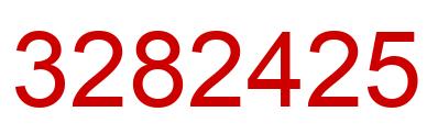 Number 3282425 red image