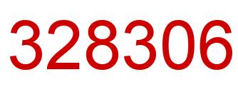 Number 328306 red image