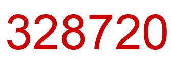 Number 328720 red image