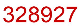Número 328927 imagen rojo