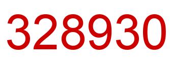 Número 328930 imagen rojo