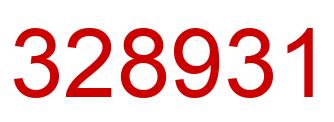Número 328931 imagen rojo