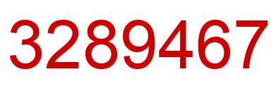Número 3289467 imagen rojo