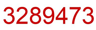 Number 3289473 red image