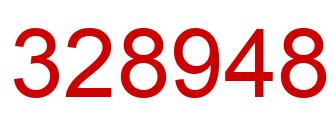 Number 328948 red image