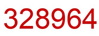 Número 328964 imagen rojo