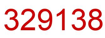 Número 329138 imagen rojo