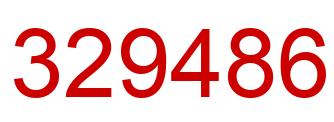 Number 329486 red image