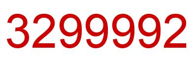Número 3299992 imagen rojo