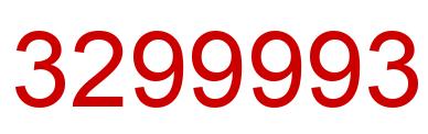 Número 3299993 imagen rojo