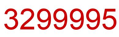 Número 3299995 imagen rojo