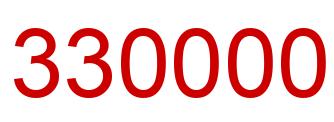 Number 330000 red image