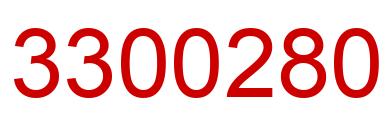 Number 3300280 red image