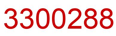 Number 3300288 red image