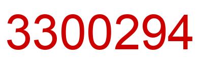 Número 3300294 imagen rojo