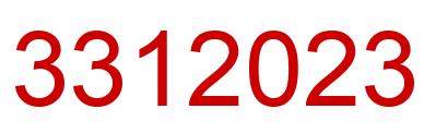 Number 3312023 red image