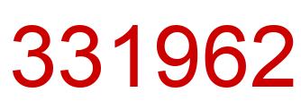 Number 331962 red image