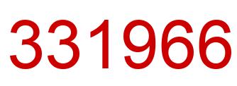 Number 331966 red image