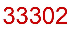 Number 33302 red image