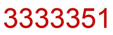 Número 3333351 imagen rojo