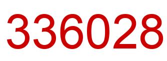 Número 336028 imagen rojo