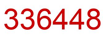Number 336448 red image