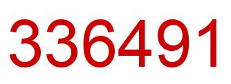 Número 336491 imagen rojo