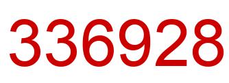 Number 336928 red image
