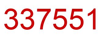 Número 337551 imagen rojo