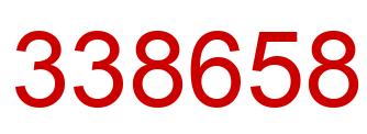 Number 338658 red image