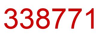Number 338771 red image