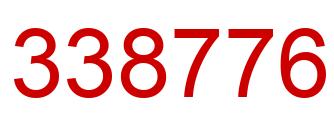 Number 338776 red image